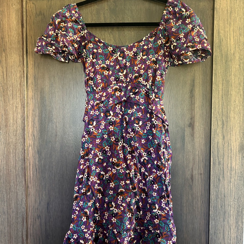 NWT Free People Brand Band of The Free Floral Purple Dress